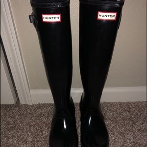 Black Hunter rain boots tall